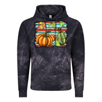 Cloud Black fall pumpkin  background Vintage Hoodie - BarkalooDesign