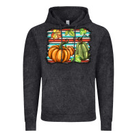 Vintage Arctic fall pumpkin  background Vintage Hoodie - BarkalooDesign