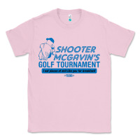 Bubblegum Pink shooter mcgavin's golf tournament Classic Tee - linhVisuals