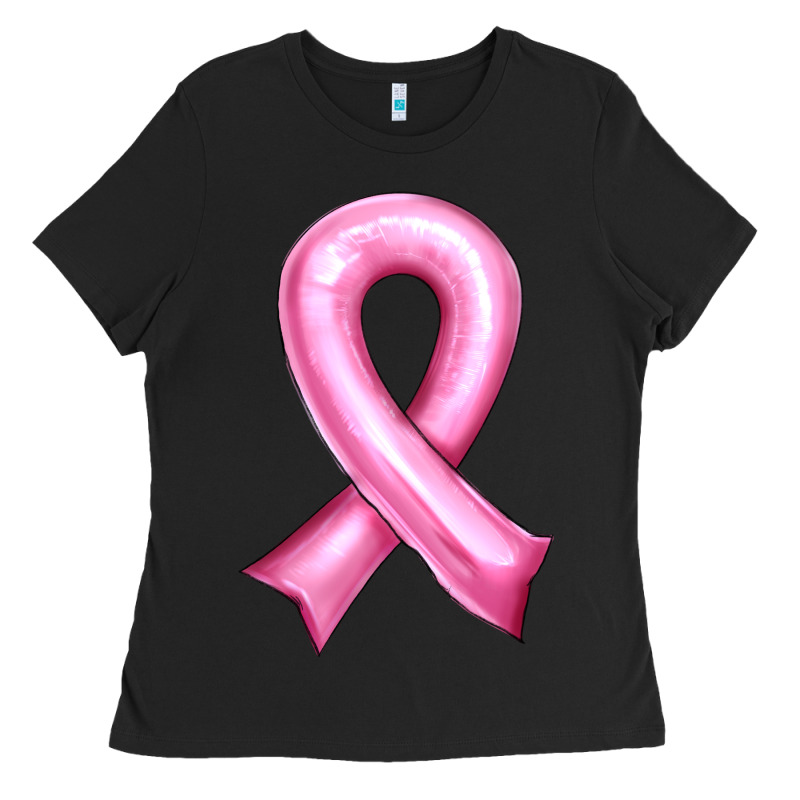 Balloon Cancer Ribbon Ladies Tee by Artiststas | Teevron