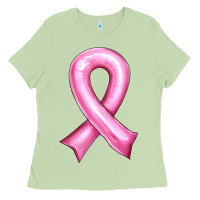 Matcha Balloon cancer ribbon Ladies Tee - Artiststas