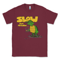 Burgundy slow but mellow crazy Classic Tee - linhVisuals