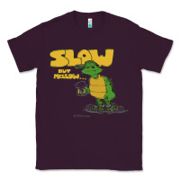 Plum slow but mellow crazy Classic Tee - linhVisuals