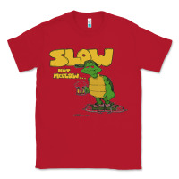 Red slow but mellow crazy Classic Tee - linhVisuals