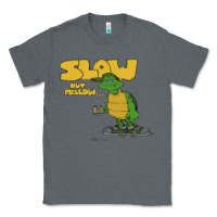 Charcoal Heather slow but mellow crazy Classic Tee - linhVisuals