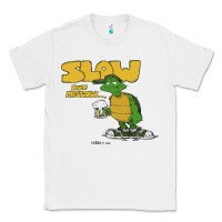 White slow but mellow crazy Classic Tee - linhVisuals