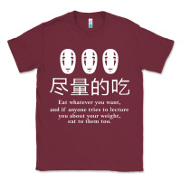 Burgundy spirited away no face Classic Tee - linhVisuals