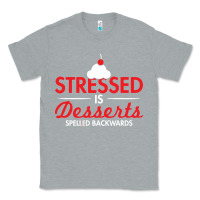 Heather Grey stressed is desserts spelled backwards Classic Tee - linhVisuals