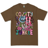 Cacao country music junkie Premium Tee - CowhideDigitalArt