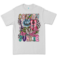 Dove Grey country music junkie Premium Tee - CowhideDigitalArt