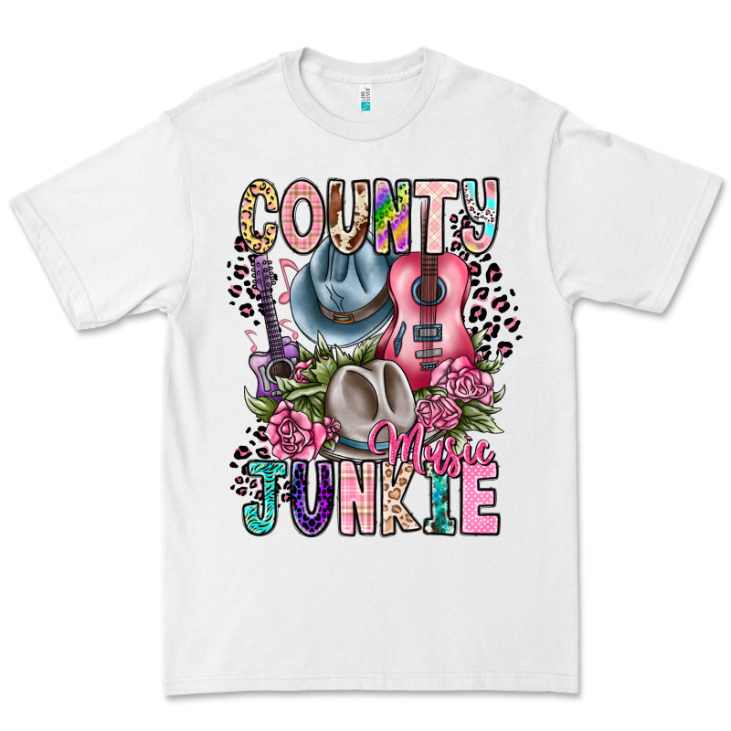 Country Music Junkie Premium Tee by CowhideDigitalArt | Teevron