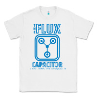 White the flux capacitor Classic Tee - linhVisuals