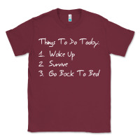 Burgundy things to do today Classic Tee - linhVisuals