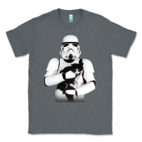 Charcoal Heather stormtrooper cat Classic Tee - linhVisuals