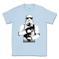 Dusty Blue stormtrooper cat Classic Tee - linhVisuals