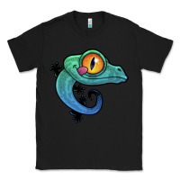 Black cute colorful cartoon gecko Classic Tee - linhVisuals