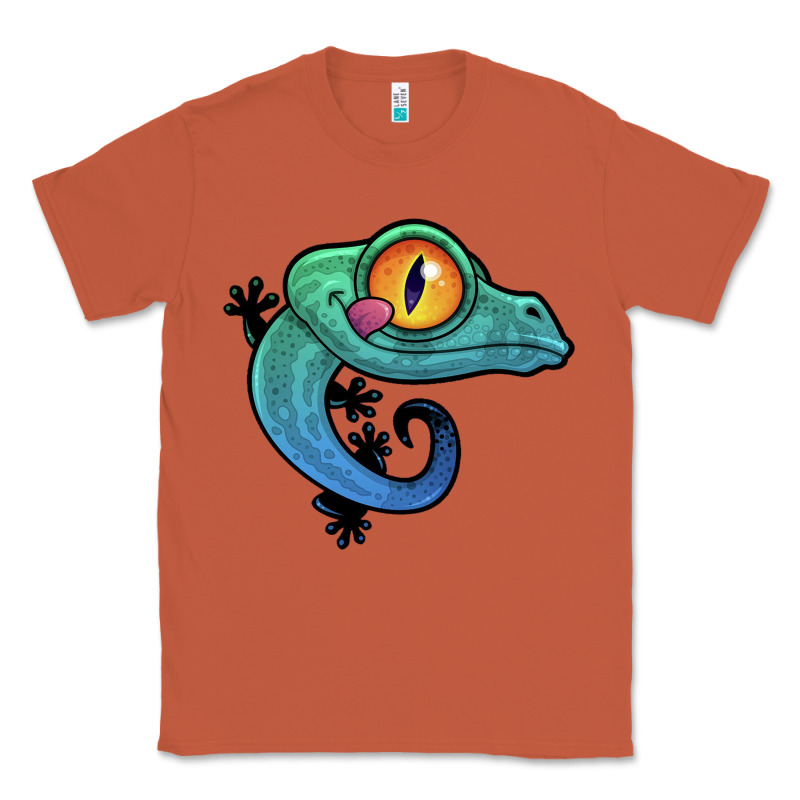 Cute Colorful Cartoon Gecko Classic Tee by linhVisuals | Teevron
