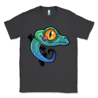 Smoke cute colorful cartoon gecko Classic Tee - linhVisuals