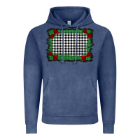 Vintage Denim christmas black and white background Vintage Hoodie - BarkalooDesign