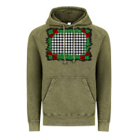 Vintage Olive christmas black and white background Vintage Hoodie - BarkalooDesign