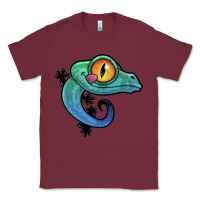 Burgundy cute colorful cartoon gecko Classic Tee - linhVisuals