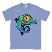 Colony Blue cute colorful cartoon gecko Classic Tee - linhVisuals