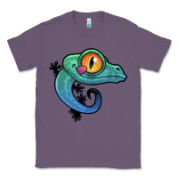 Lavender cute colorful cartoon gecko Classic Tee - linhVisuals