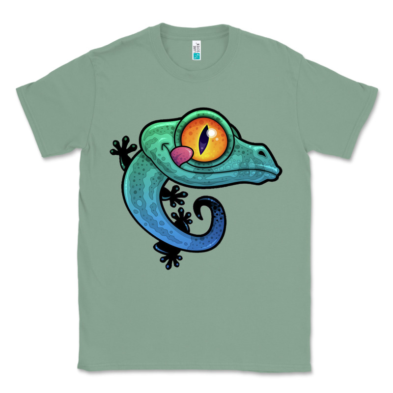 Cute Colorful Cartoon Gecko Classic Tee by linhVisuals | Teevron