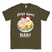 Army Green studio ghibli ponyo loves ham Classic Tee - linhVisuals