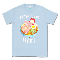 Dusty Blue studio ghibli ponyo loves ham Classic Tee - linhVisuals