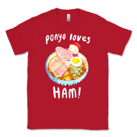 Red studio ghibli ponyo loves ham Classic Tee - linhVisuals