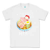 White studio ghibli ponyo loves ham Classic Tee - linhVisuals