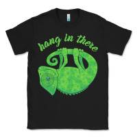 Black hang in there magical chameleon Classic Tee - linhVisuals