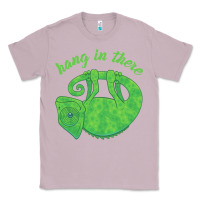 Lilac hang in there magical chameleon Classic Tee - linhVisuals