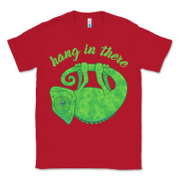 Red hang in there magical chameleon Classic Tee - linhVisuals