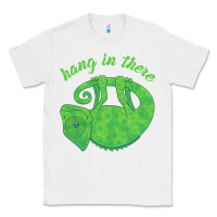 White hang in there magical chameleon Classic Tee - linhVisuals