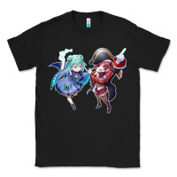 Black Houshou Marine and Uruha Rushia Classic Tee - linhVisuals