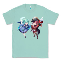 Seafoam Houshou Marine and Uruha Rushia Classic Tee - linhVisuals