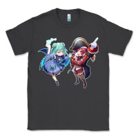 Smoke Houshou Marine and Uruha Rushia Classic Tee - linhVisuals