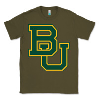 Army Green baylor athletics Classic Tee - linhVisuals