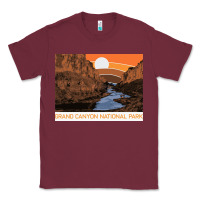 Burgundy vintage grand canyon national park retro colorado river 80s Classic Tee - linhVisuals