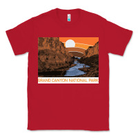 Red vintage grand canyon national park retro colorado river 80s Classic Tee - linhVisuals