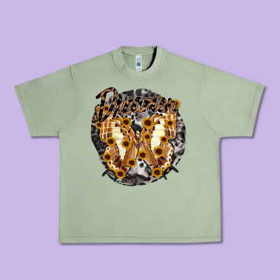 Dreamer Butterfly Urban Heavy Tee Designed By Racoondesign