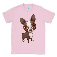 Bubblegum Pink zippy the boston terrier Classic Tee - linhVisuals