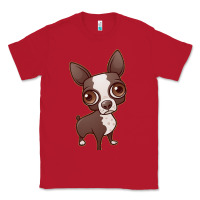 Red zippy the boston terrier Classic Tee - linhVisuals