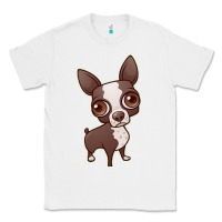 White zippy the boston terrier Classic Tee - linhVisuals