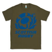 Army Green scottish rugby Classic Tee - linhVisuals
