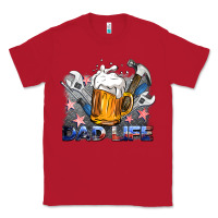 Red dad life beer and tools Classic Tee - BarkalooDesign