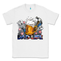White dad life beer and tools Classic Tee - BarkalooDesign