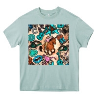 Western Cowgirl Seamless Pattern Heavy Core Tee | Teevron